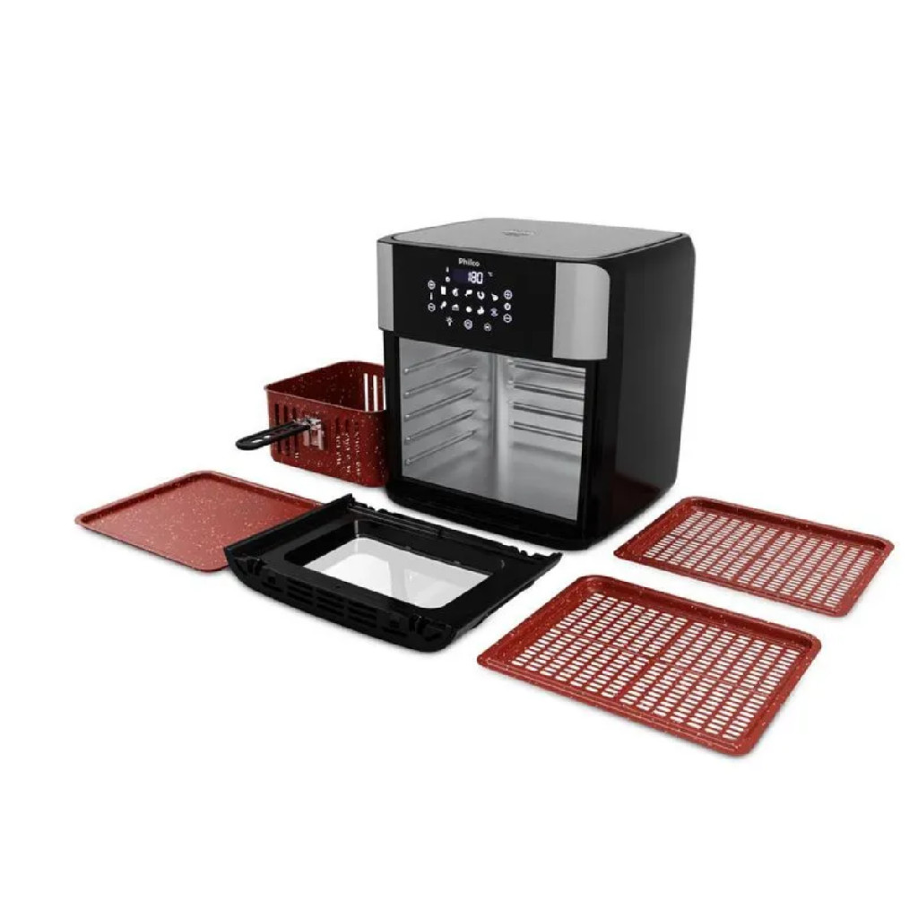 Fritadeira Air Fryer 4 Em 1 Painel Digital 16l Preto 220v