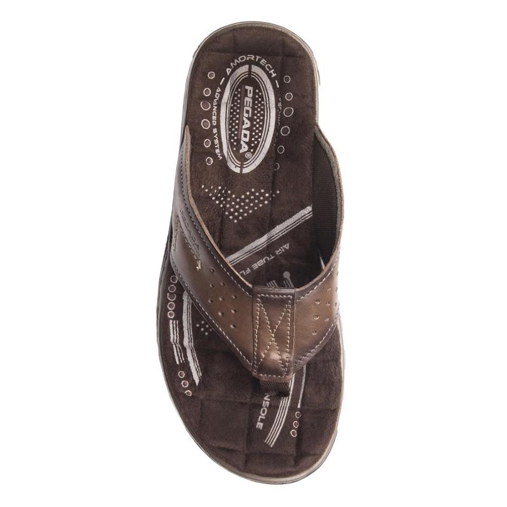 Chinelo Pegada Masculino Couro 131663 · foto 2