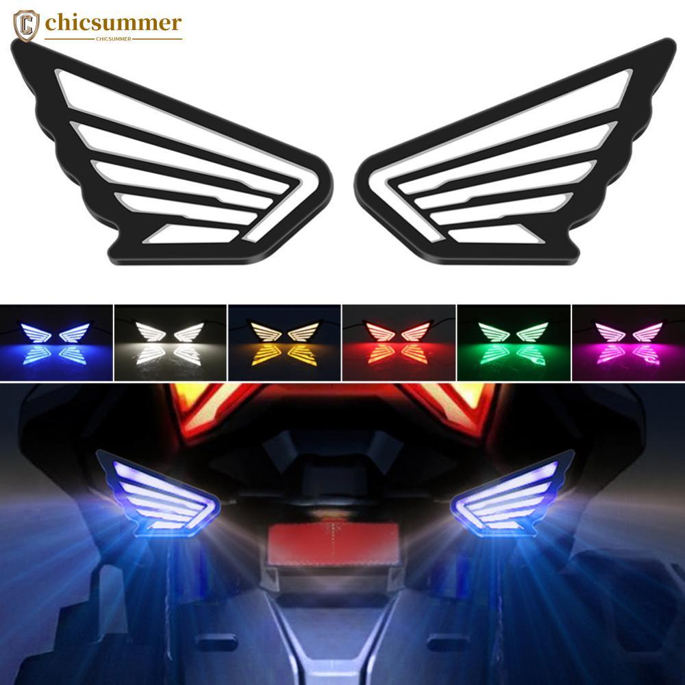 CHICSUMMER 2 Pcs Motocicleta LED Luzes Asa Lâmpada De Sinalização De Decoração Parafuso Luz L9P2