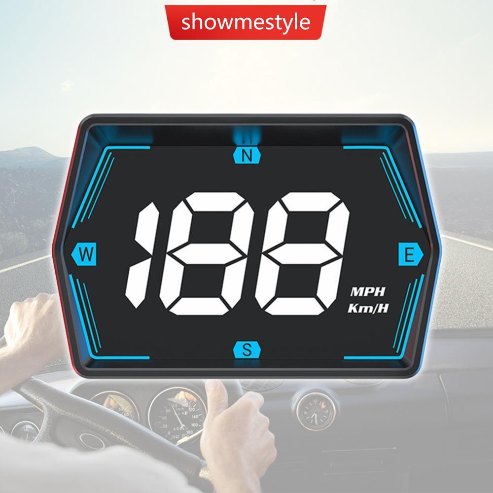 SMS Carro HUD Cabeça Display Velocímetro Digital GPS Medidor De Velocidade KMH MPH Dispaly USB Para Caminhão Motocicleta