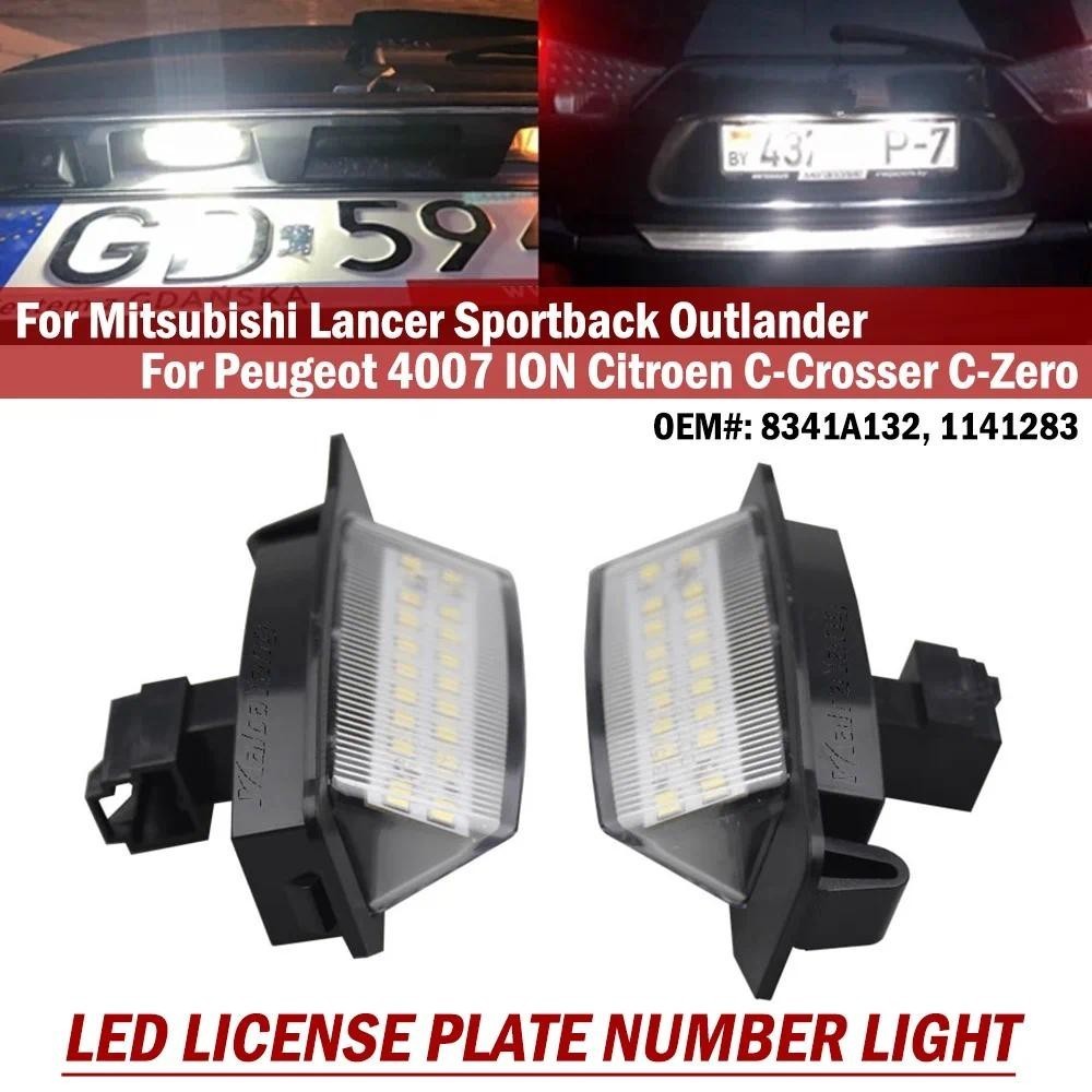Carro Livre De Erros LED Luz Número Da Placa De Licença Para Mitsubishi Lancer Sportback Outlander Eclipse 1 2 3 4 Peuge