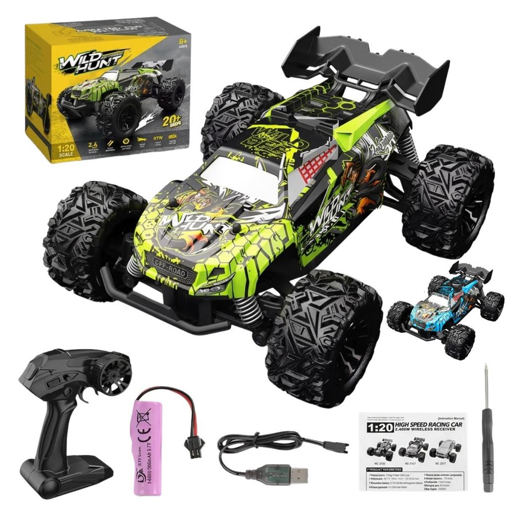 Jipe Carrinho De Controle Remoto Recarregável Automodelo Trilha Buggy Suspensão Hk9 Azul