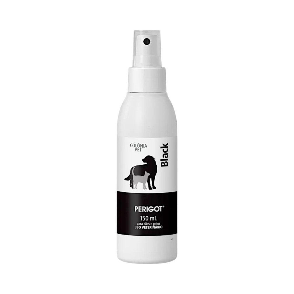 Colônia Black Perigot 150ml Premium Pets Cães e Gatos