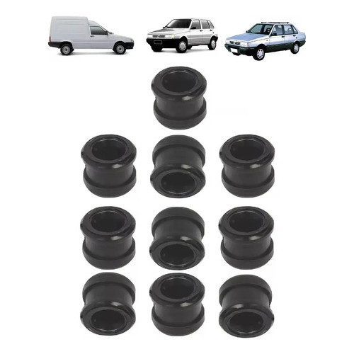 Kit 10 Buchas Trambulador Uno Premio Elba Fiorino 1984/...