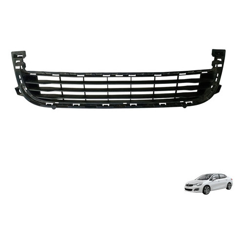 Grade Inferior Parachoque Citroen C4 Lounge 2014 2016 2020 Preto Fosco