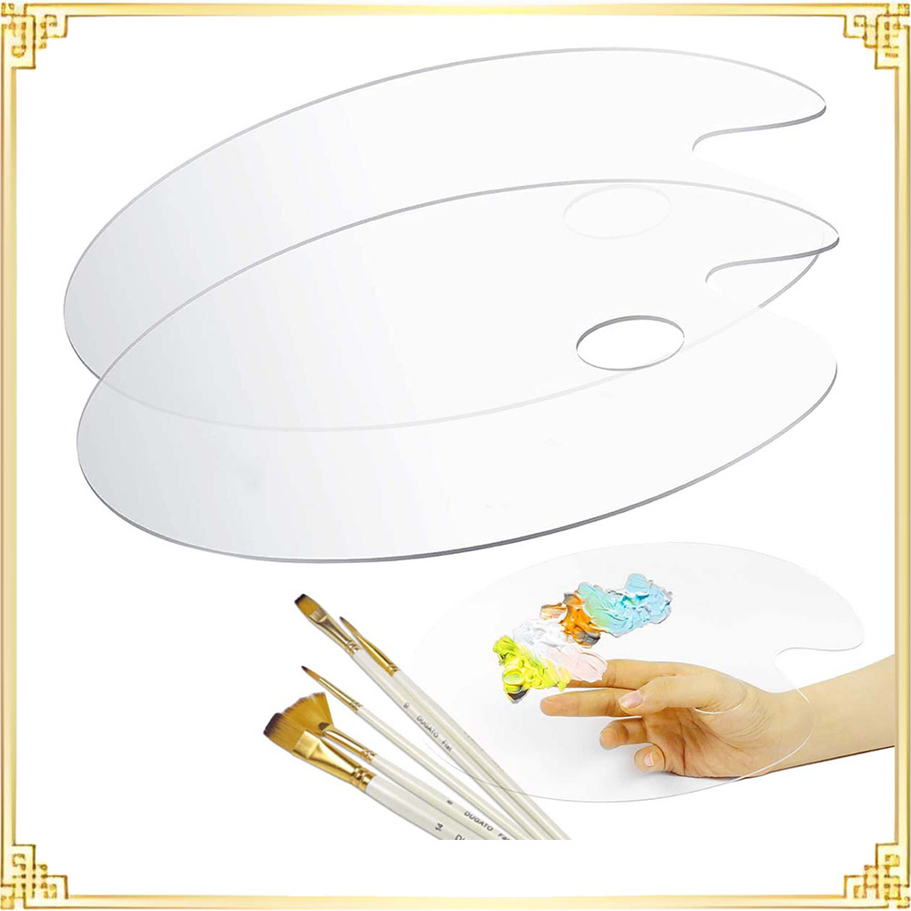 2 paletas de tinta transparentes (única 20X30cm) filme plástico de Material acrílico