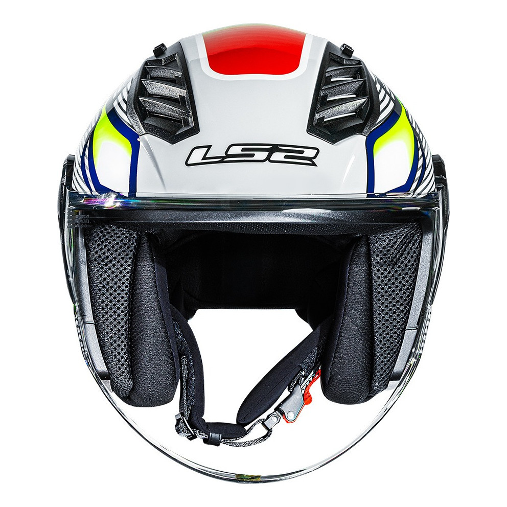 Capacete Ls2 Airflow 2 Sting Branco / Amarelo Tam.: 56