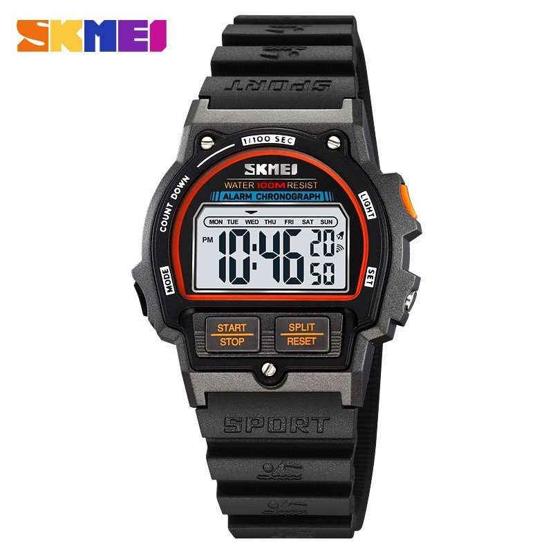 Relógio Esportivo Digital Multifuncional SKMEI 2263 Estilo Retrô para Homens, Relógio Despertador Multifuncional, Relógi