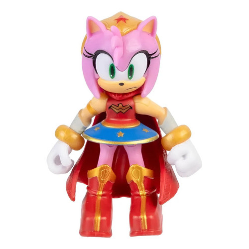 Boneca Amy Mulher Maravilha 6cm Articulada Sonic Dc Warner