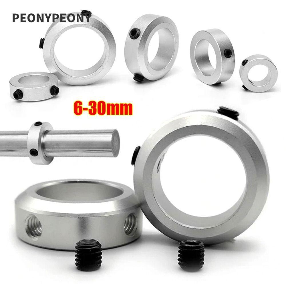 Colar De Eixo Peônia 1 Peça , Anel De Limite De Travamento Fixo Tipo Parafuso De Parada De Liga De Alumínio , 6-30mm De