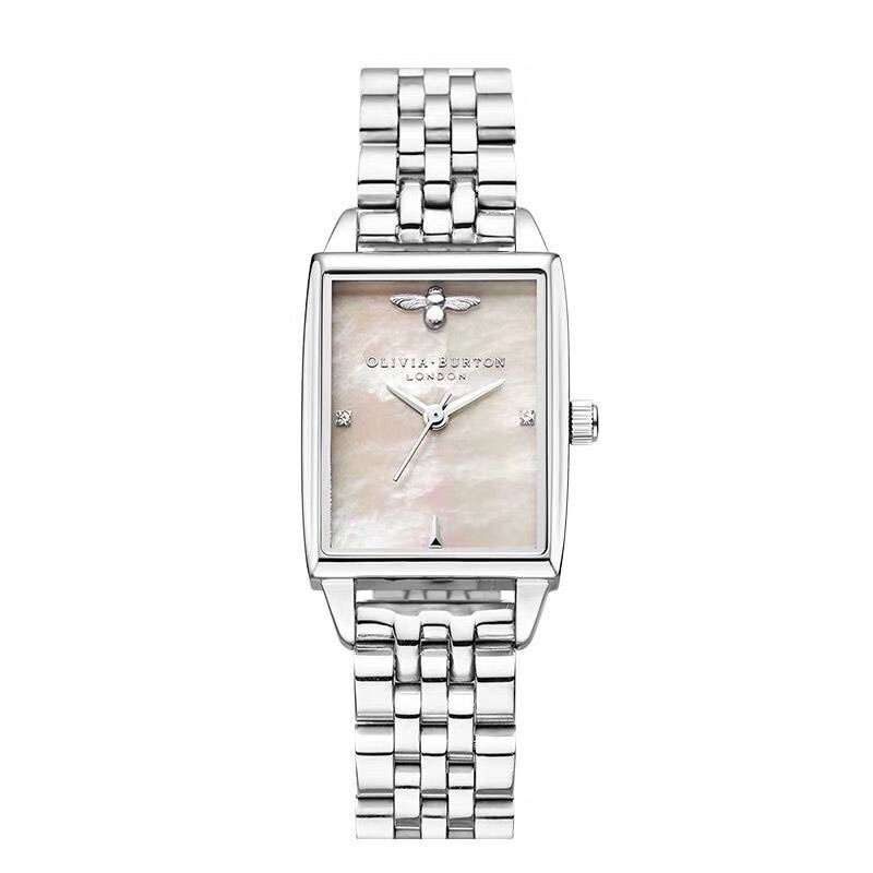 2024 OliviaBurton Relógio OliviaBurton Relógio Feminino OB Relógio Verde Quadrado Relógio de Quartzo à prova d'água