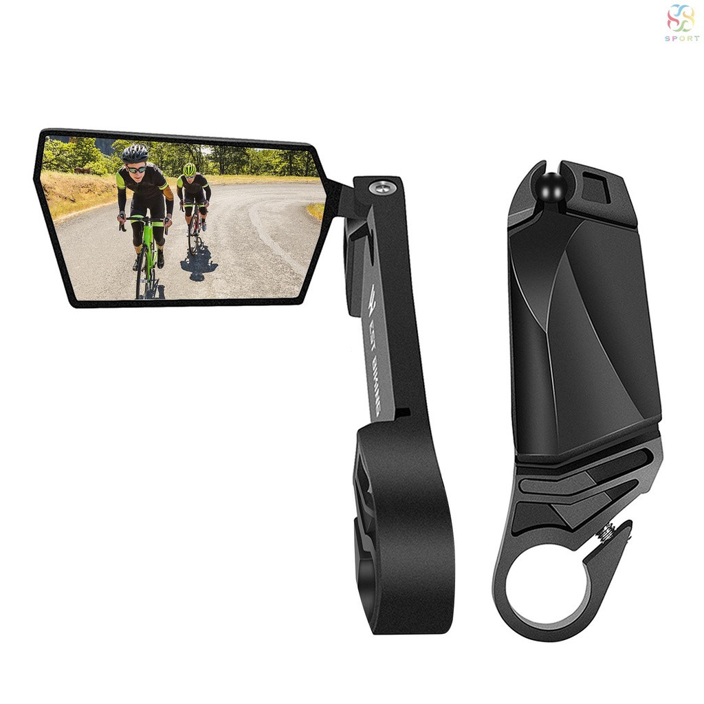 UBFL 2pcs Espelhos Retrovisores de Bicicleta Dobráveis com Rotação de 360 Graus, Espelhos de Segurança para Bicicletas d