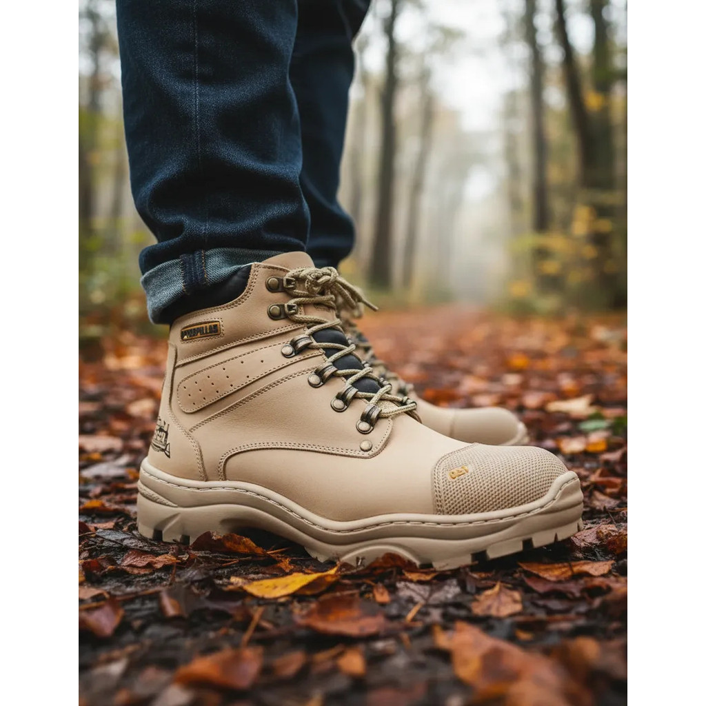 Bota Coturno Resistente Conforto Com Biqueira De Proteção