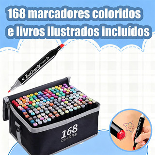 Kit 24/36/48/60/80 Colors Dual Tip Marker Pen/Art Painting/Watercolor