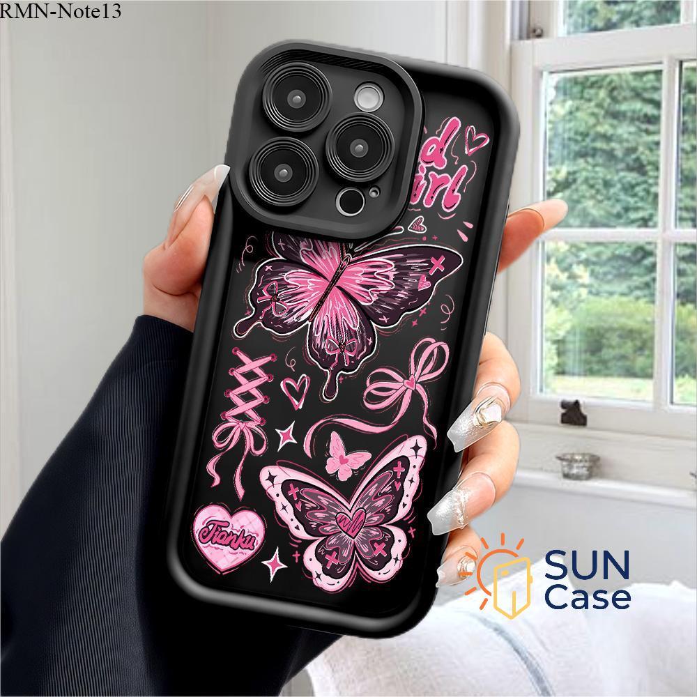 Capinha Para Xiaomi Redmi Note 14 13 12 12S Pro Plus 4G 5G Capa Macia Preta Case 5107 TYB em Oferta na Shopee