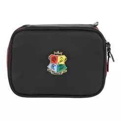 Estojo Harry Potter Hogwarts Oficial Preta com Zíper – Porta Objetos Geek