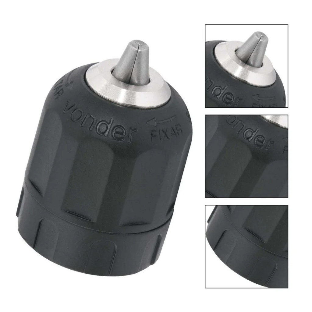 Mandril 10mm de Aperto Rápido 0,8mm a 10mm - 1/32" - 3/8" Vonder
