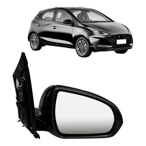 Retrovisor Elétrico Hb20 2020 A 2022 C/ Pisca Capa Preta