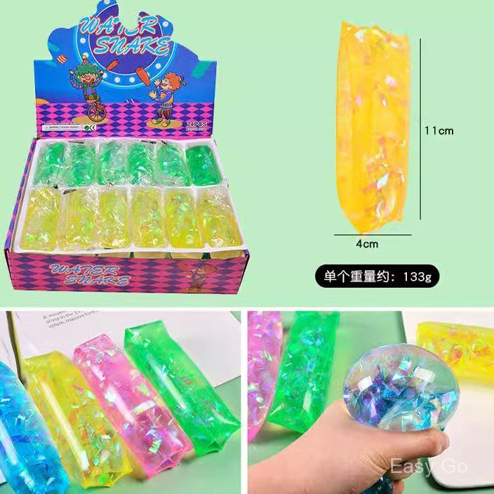 Cobra De Água Brinquedo Sensorial Escorregadio Leve Wiggler Tubo Novidade Presente Complicado Wigglers Para Meninos Meni