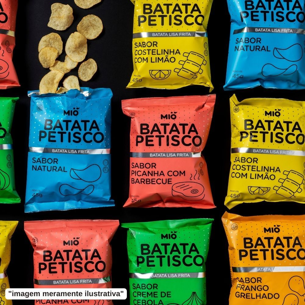 Detalhes do Batata Petisco Mió Sabor Frango Grelhado 45g