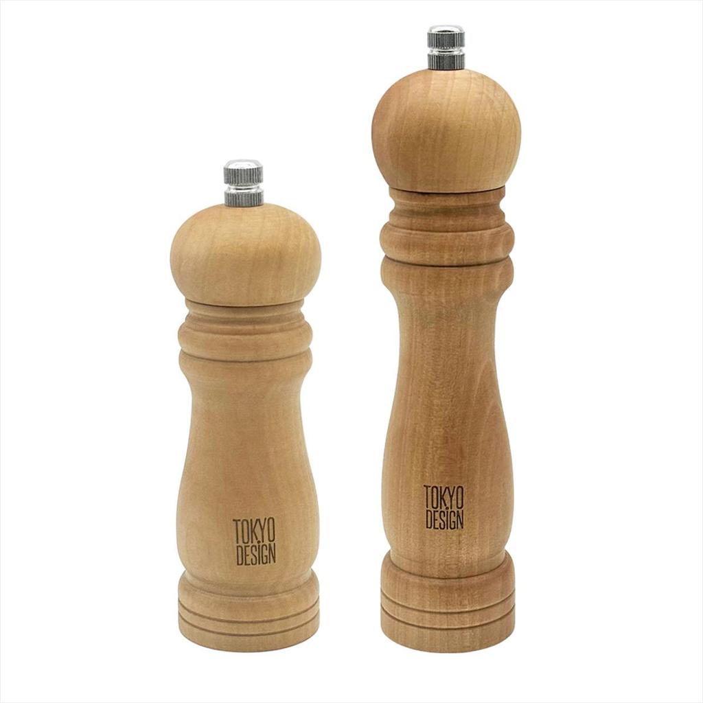Moedor Pimenta Sal Grosso Grande E Pequeno Madeira 2 Peças Triturador Manual Cozinha em Oferta na Shopee