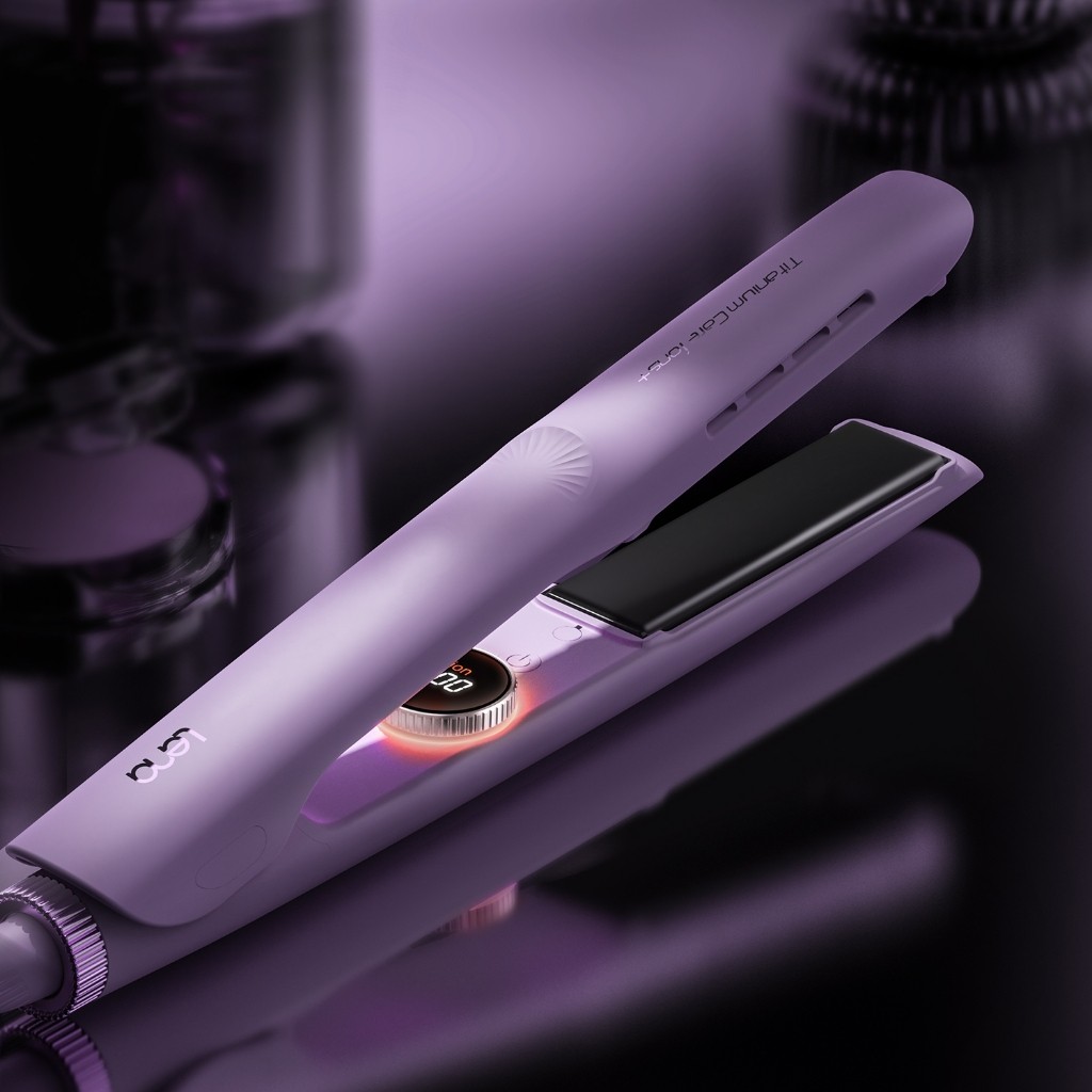 Lena Prancha Chapinha Profissional Titanium Care Íons+ 2 em 1 Liso & Cacheado Aquecimento Rápido 30s, Bivolt Global