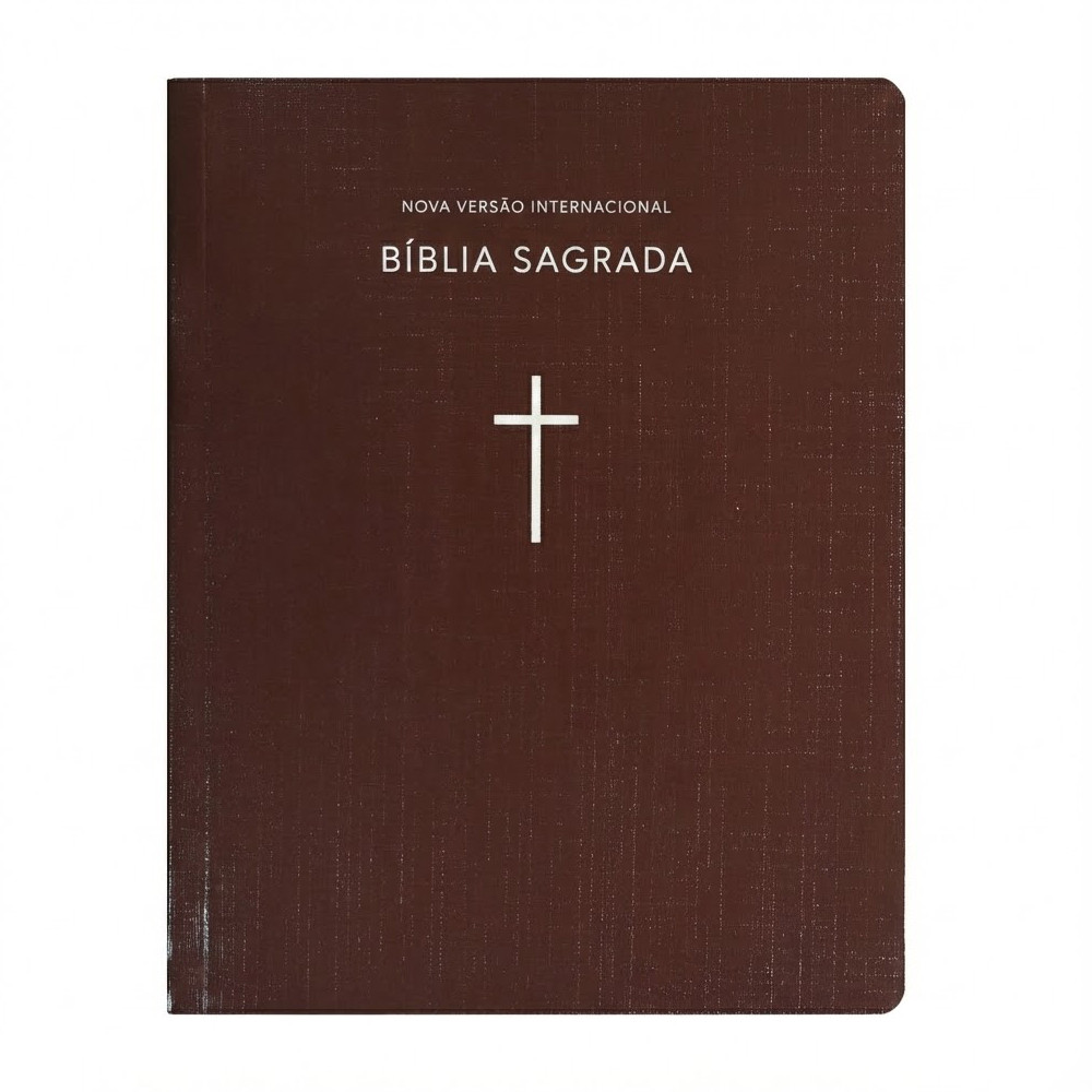 Bíblia Sagrada  | NVI | Capa Brochura Cruz Marrom em Oferta na Shopee