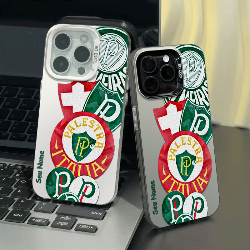 Capinha personalizada palmeiras para iPhone 7+8 11 12 13 15 14 16 17 Pro Max Xr Xs Max 7+8 16 Plus capa anti impacto