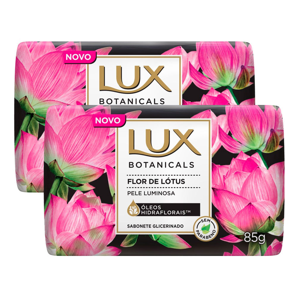 Kit 2 Sabonete em Barra Lux Botanicals Flor de Lótus 85g em Oferta na Shopee
