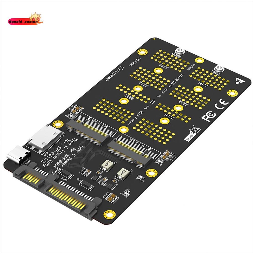 💥Combo 2 Em 1 M . 2 (NGFF) NVMe SSD/- Bus Para SFF-8611/8612 E Adaptador