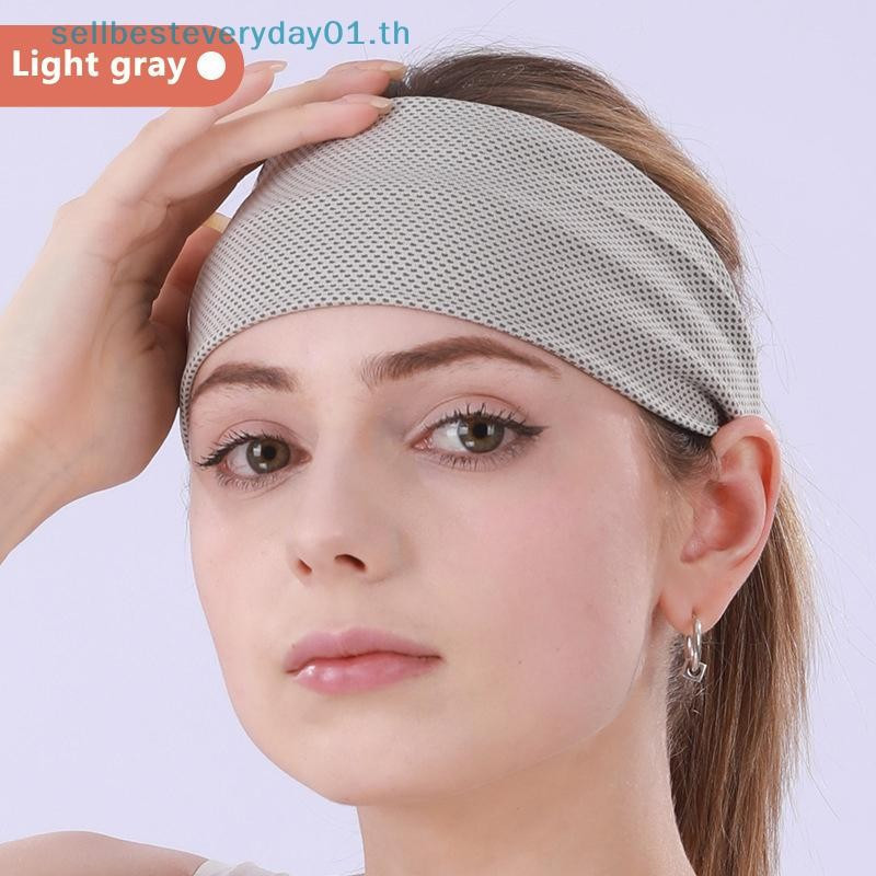 & Sellbest Faixa de Cabelo Esportiva Sensação de Frio Homens Mulheres Fitness Yoga Sweatband Antiderrapante Anti-Suo — R$ 13,27 em Shopee, 51% OFF