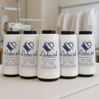 Linhas Brancas 120 2 Mil Jardas para Ateliê | Kit com 5 em Oferta na Shopee