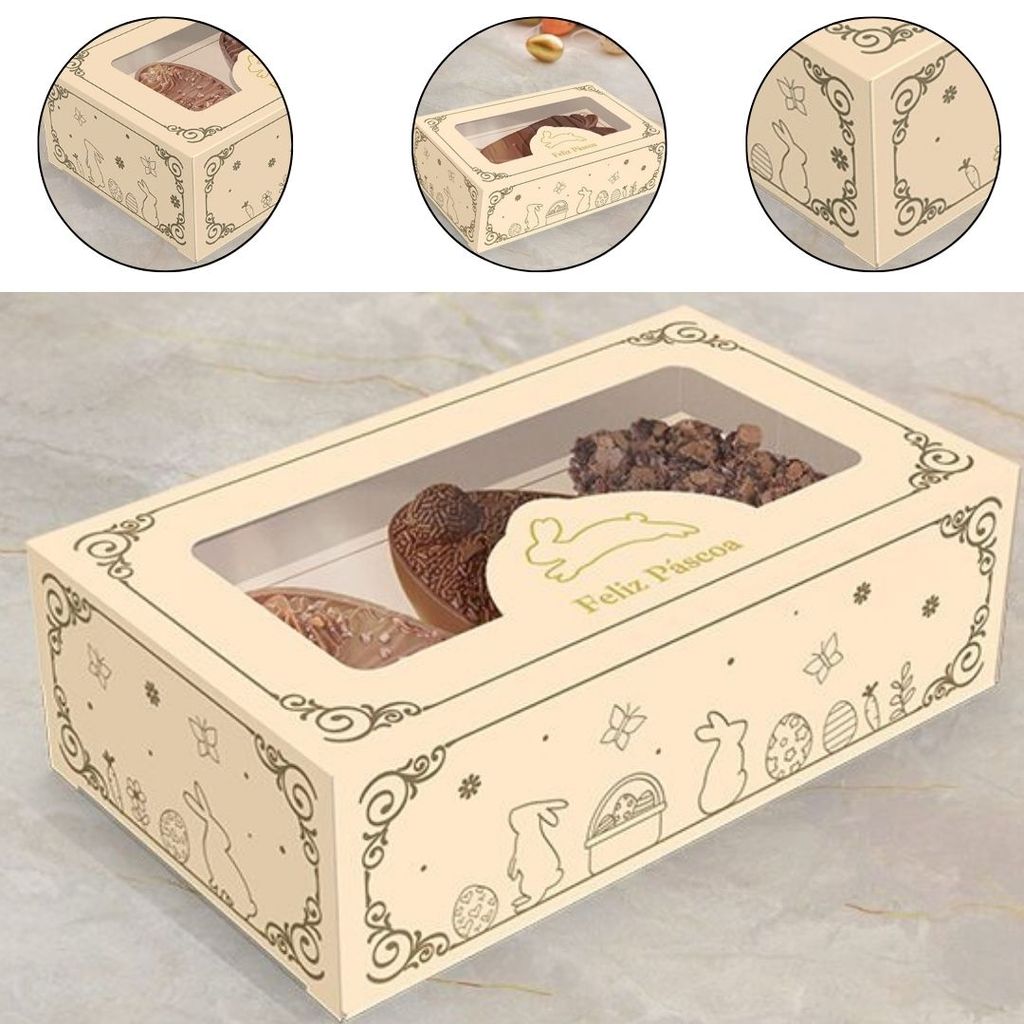 10 CAIXA GAVETA P/ 3 MINI OVOS 50G OU CENOURA DE CHOCOLATE - PASCOA LUZ 5911 ( IDEIA PÁSCOA 2026 ) em Oferta na Shopee