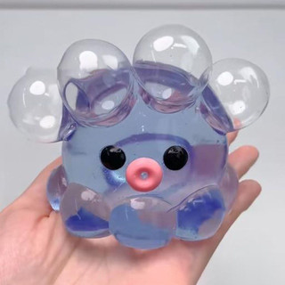 6cm Polvo Roxo Bola De Bolha De Cristal Bonito Alívio De Pressão Das Crianças Pressionando Recuperação Lenta Brinquedo P