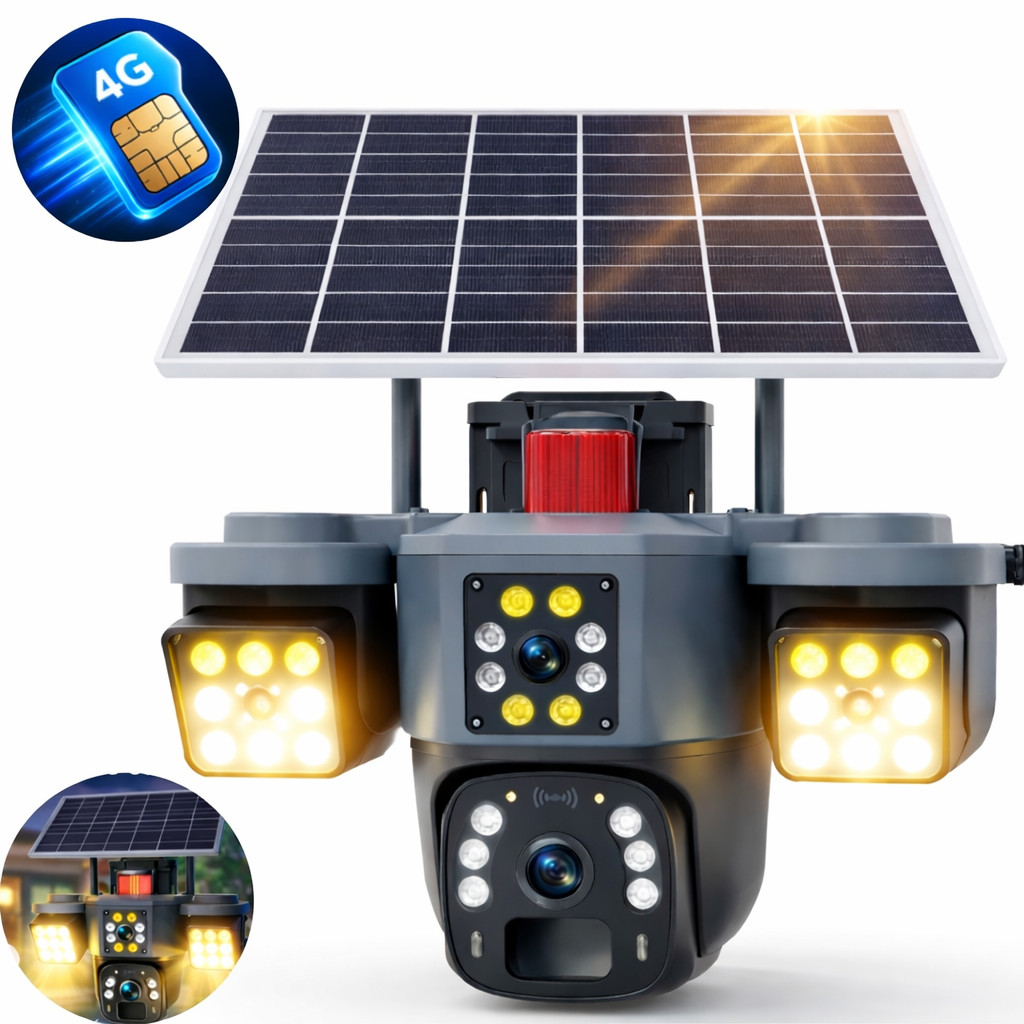 Câmera Externa Solar DS941 CCTV 4G Wifi Gravação Em Nuvem E Cartão SD Alarme Inteligente Infravermelho Original
