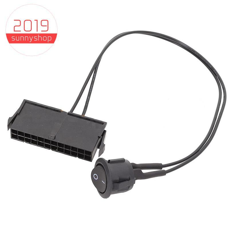 [Bestseller S] 24 Pinos Fêmea ATX PSU Testador De Fonte De Alimentação Jumper ON OFF Cabo Interruptor 18AWG 30CM