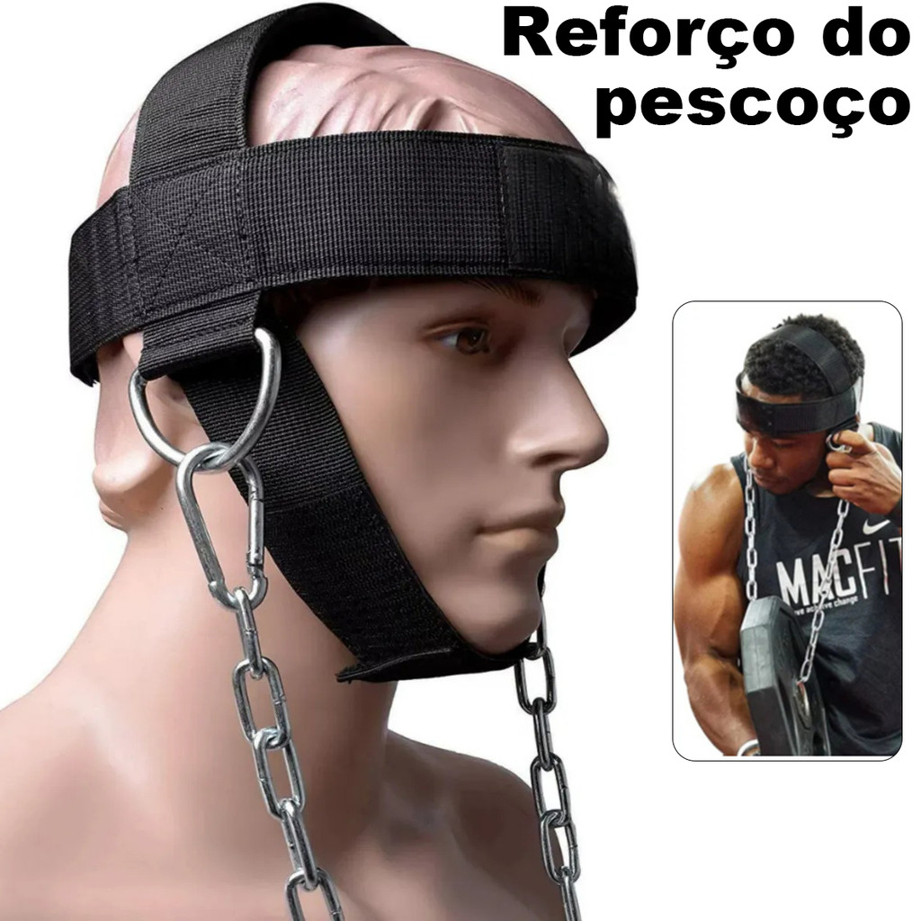 Cinto Fortalecimento do Pescoço Exercício Musculação Fitness em Oferta na Shopee