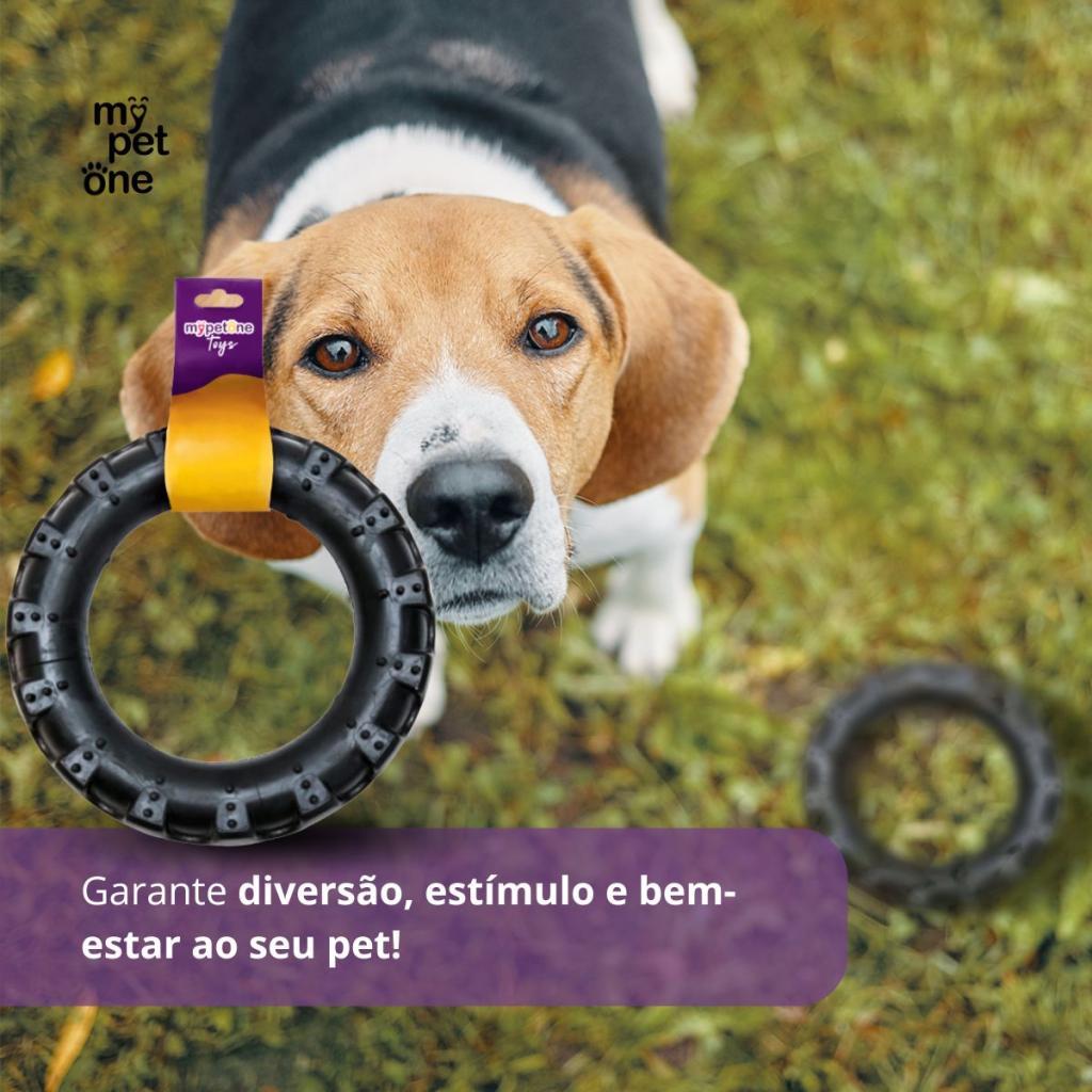Pneu Mordedor de Borracha MyPetOne Grande Para Cachorro Brinquedo Resistente Pet