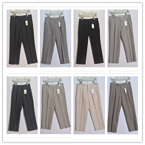 Vintage japonês verão algodão linho cor sólida juventude negócios cavalheiro não-ferro cintura alta calças retas masculi