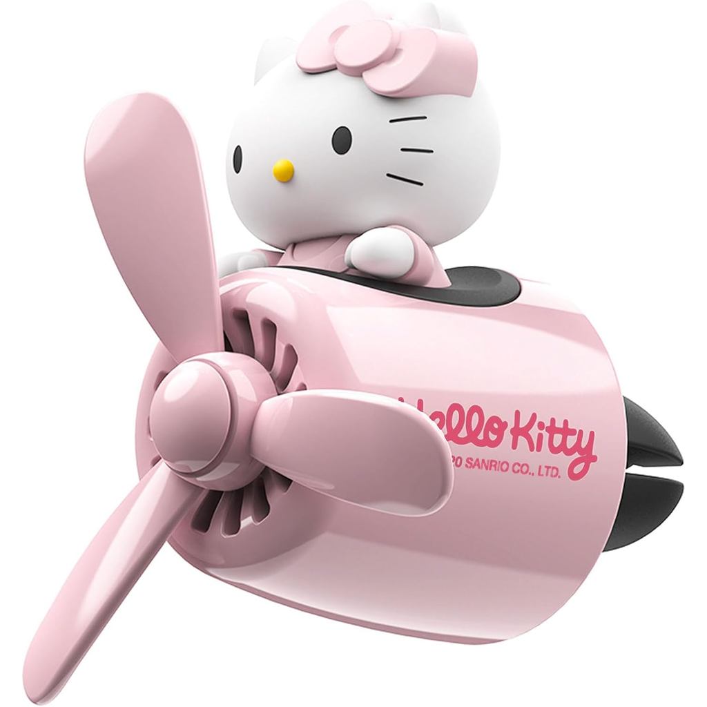 Aromatizador de Ar para Carro, Acessório Interno com Clipe de Ventilação em Forma de Gato Piloto Rosa Fofo, Ventilador d