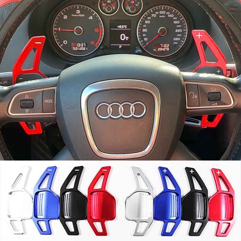 Paddle Shifter Para Audi A4 B8 A3 8P S3 A5 A6 S6 C6 Q5 A8 R8 TT TTS MK2 8J Avant Volante Do Carro Pás Extensão DSG Style