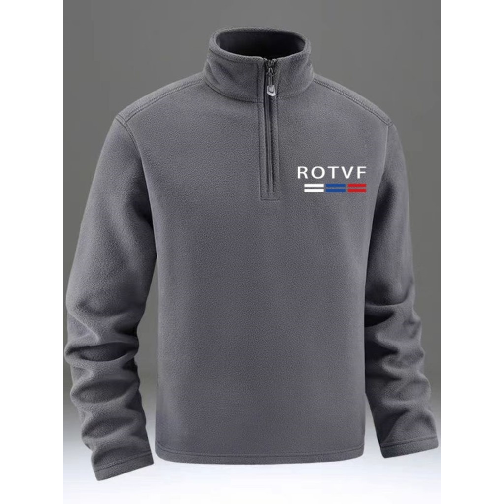 Tamanho grande solto roupas masculinas vazamento-escolha comércio exterior ao ar livre quente meio zíper Polar velo mole