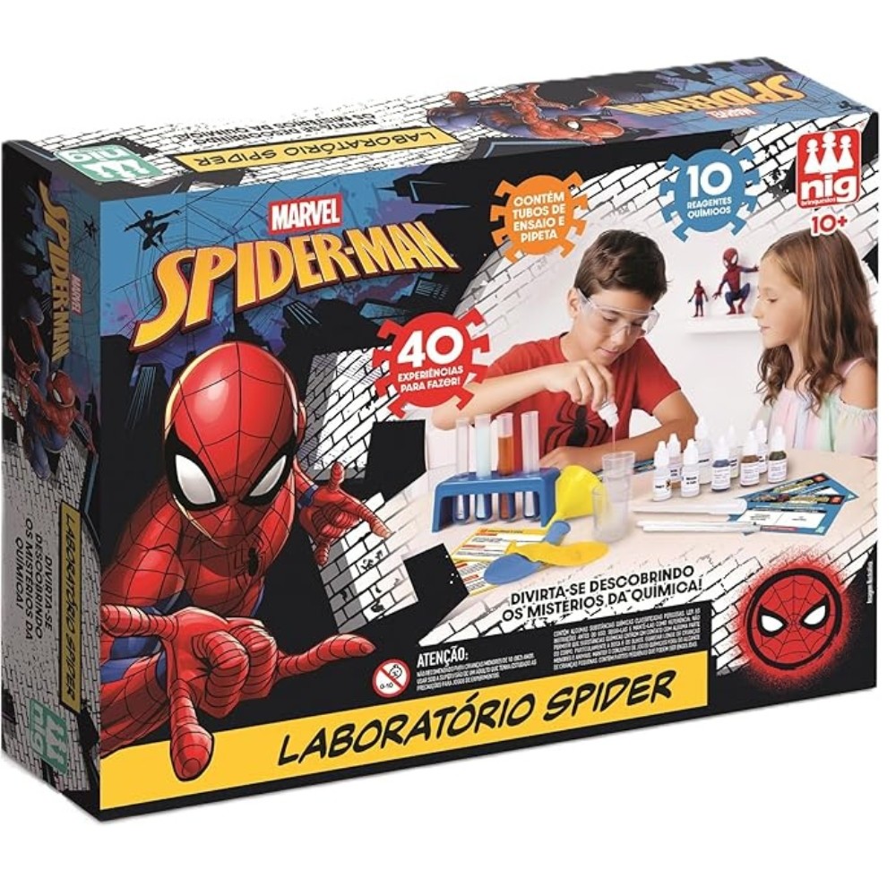 Brinquedo Laboratório Spider 4154 Nig Brinquedos