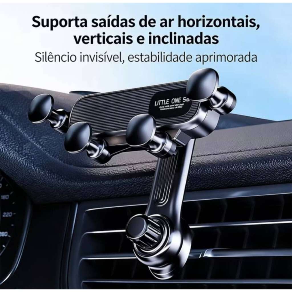 Suporte Veicular Celular Universal - Fixação Segura, Rotação 360º e Flexível UNIVERSAL SP-27