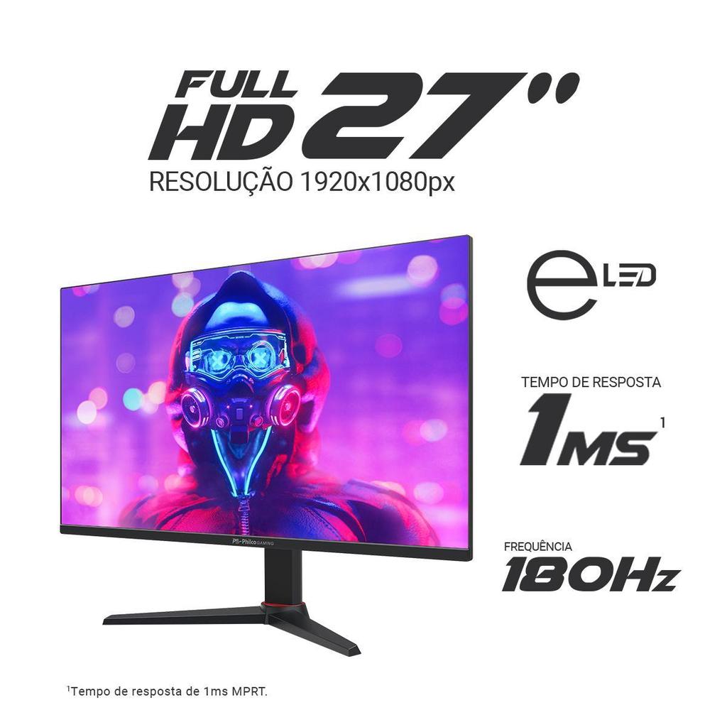 Monitor Gamer Philco 27" 180Hz Full HD Tela Plana PMG27M23T · foto 2