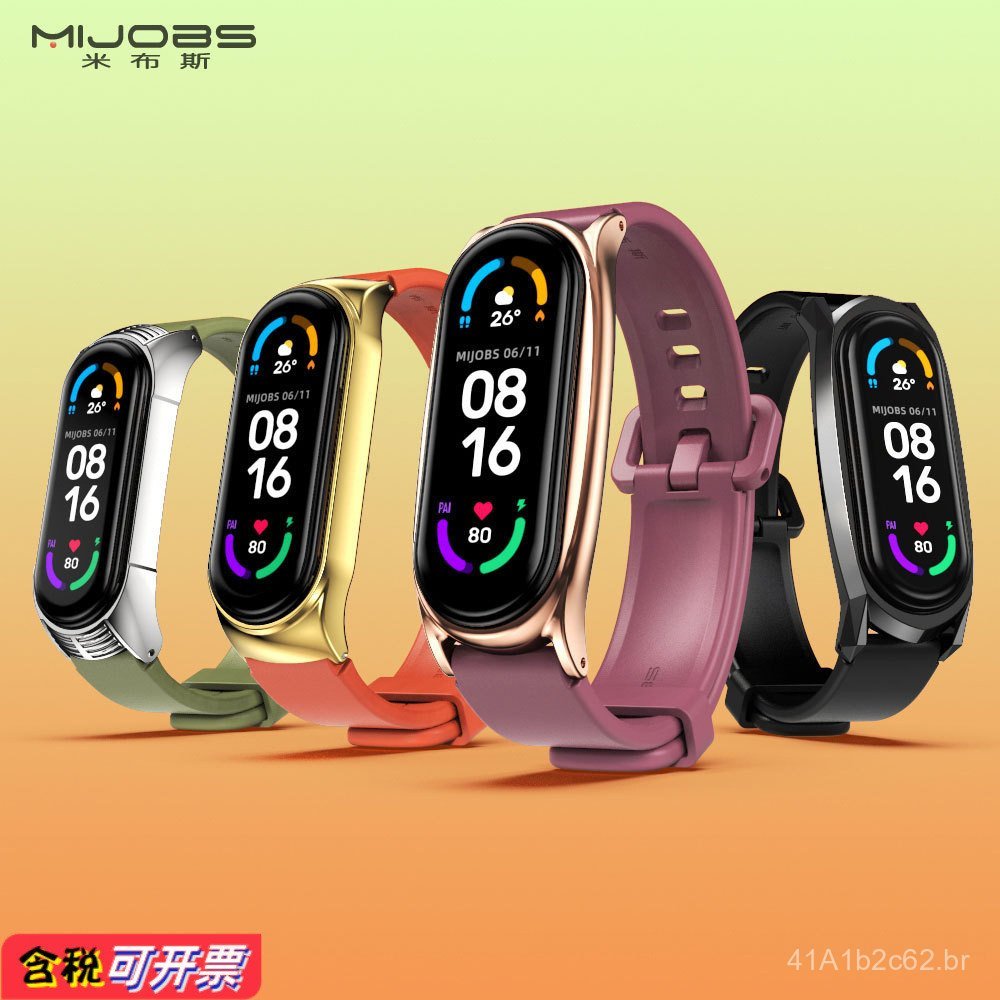 Mibus é compatível com os modelos Xiaomi Mi Band 10, 9, 8, 7, 5, 6 e plus. É uma