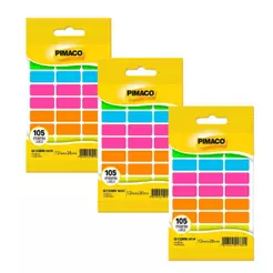 Kit Etiquetas TP Multiuso Neon Pimaco