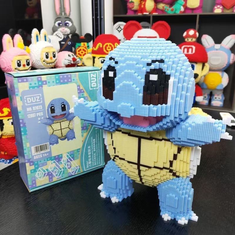 12000 Peças Bloco de Montar Squirtle Pikachu Pokémon Craft Brinquedo educativos presente Compatível com lego