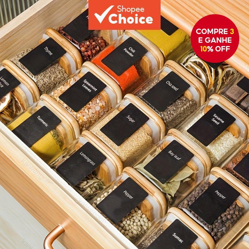 Frascos De Vidro Para Especiarias De Um Unidade-5.1 Onças (150 Ml) Recipientes Herméticos E Transparentes Armazenamento em Oferta na Shopee