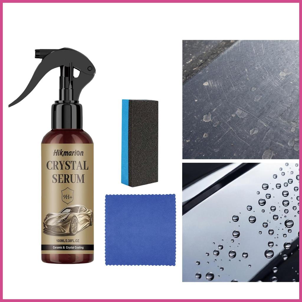 Spray De Revestimento Cerâmico 9H Selante Profissional 100ml De Pintura Com Esponja E Toalha Para Automotivo mubow1br